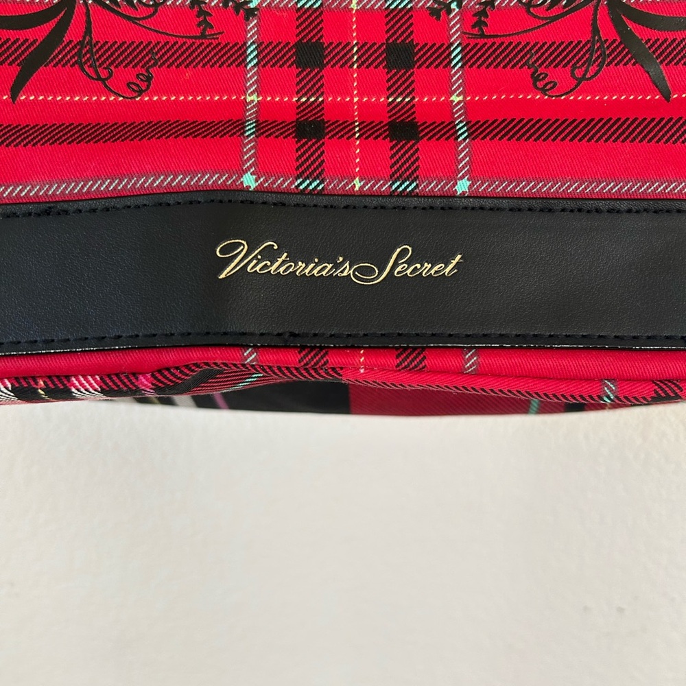 Victoria's Secret Black and Red Plaid Tote - Picture 3 of 11